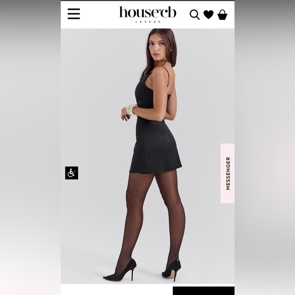 House of CB // “Dainty” Black Mini Dress - Picture 4 of 7